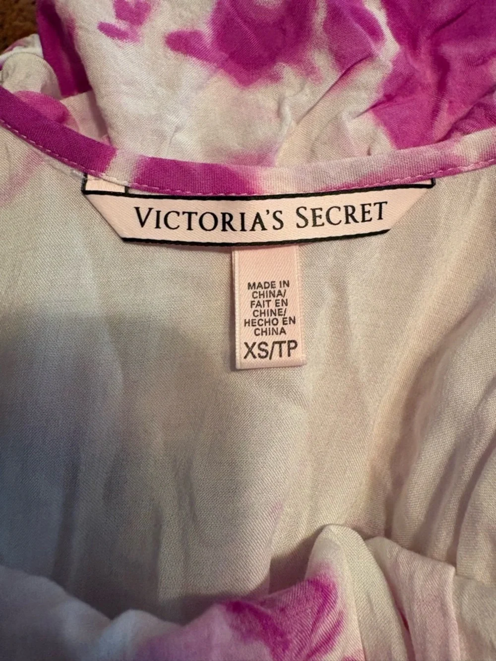 Victoria Secret Purple Tie-Dye Cruise Mini Swimsuit Coverup Sun Dress Size XS - Picture 5 of 14